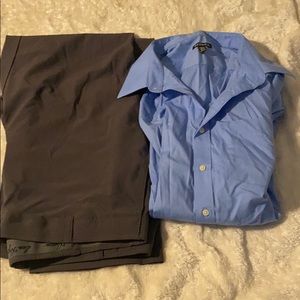 Grey pants and Blue shirt bundle